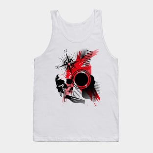 Guitar Polka trash style Tank Top